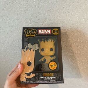 Marvel Groot Enamel Pin in Brown and Black
